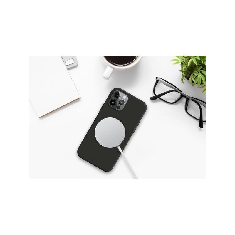 Husa protectie Kaveny pentru iPhone 13 Mag Safe, 2 in 1 incarcare si magnet, Soft silicone, Verde