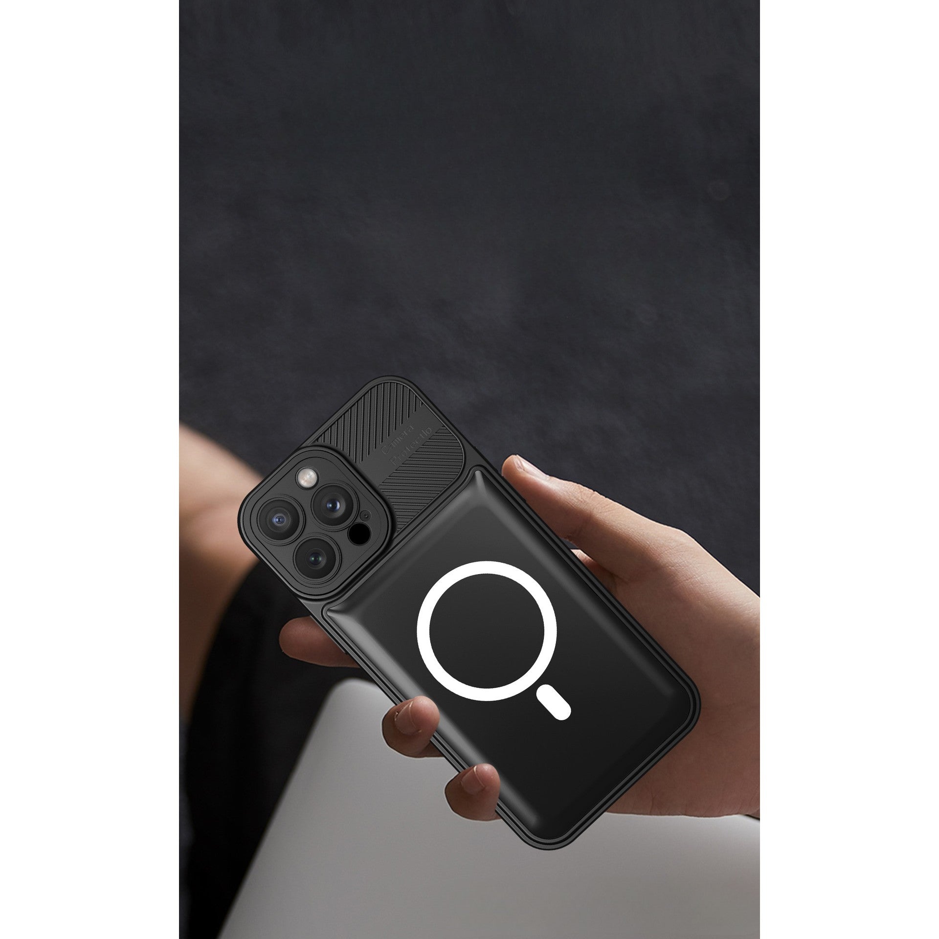Husa pentru Apple iPhone 14 Pro Max MagSafe, Urban Armor, Kaveny, Negru, suport magnetic