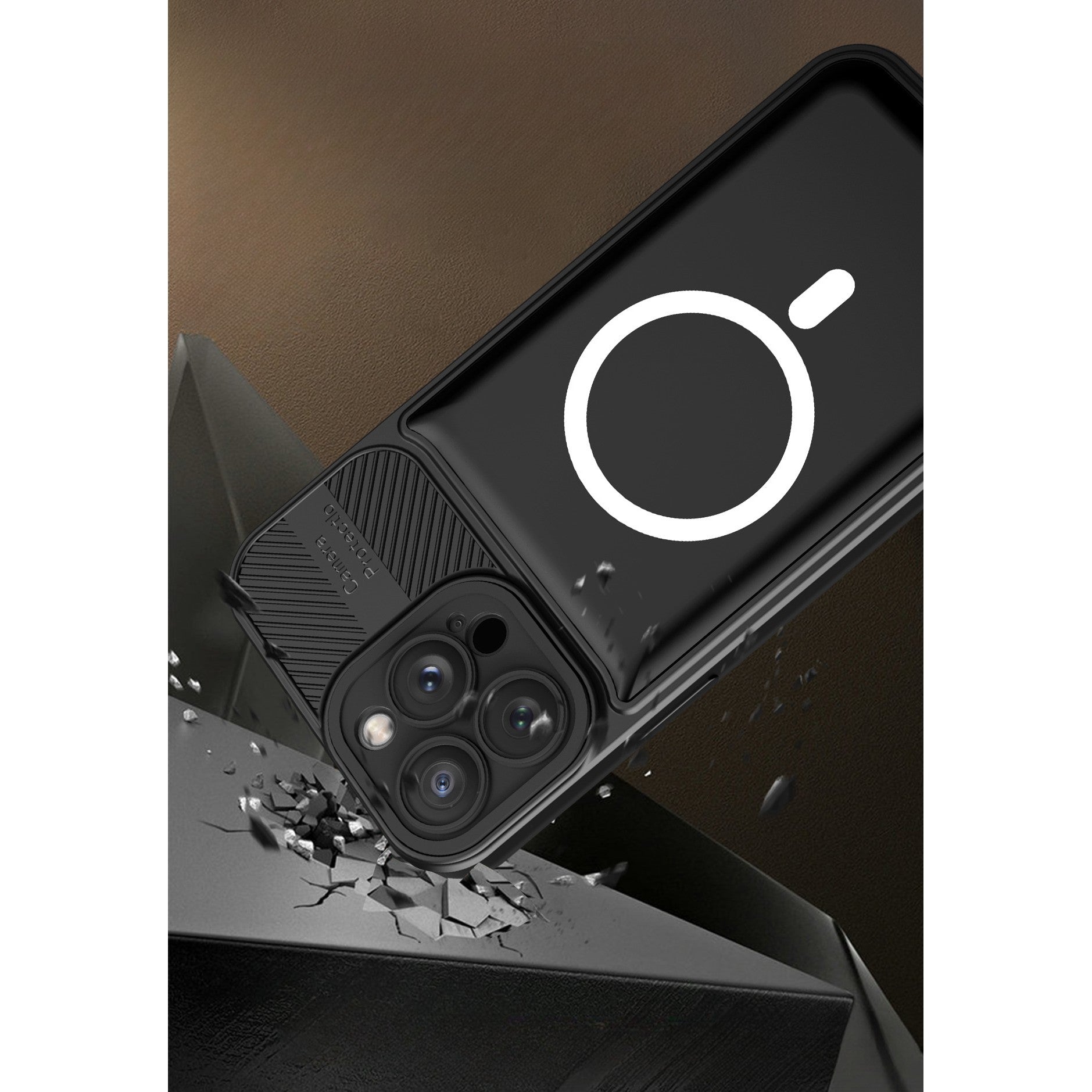 Husa pentru Apple iPhone 14 MagSafe, Urban Armor, Kaveny, Negru, suport magnetic