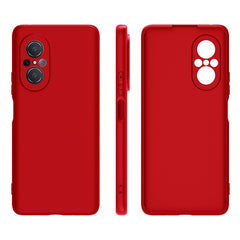 Husa Matte TPU pentru Huawei NOVA 9 SE, Kaveny, Silicon Slim, Protectie Antisoc, Rosu