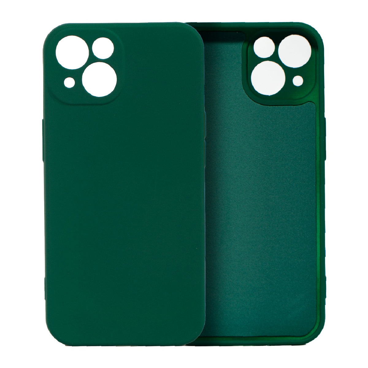 Husa pentru Samsung Galaxy A3 4G, Kaveny, Liquid Silicone, cu Microfibra pe interior, Protectie Antisoc, Verde inchis