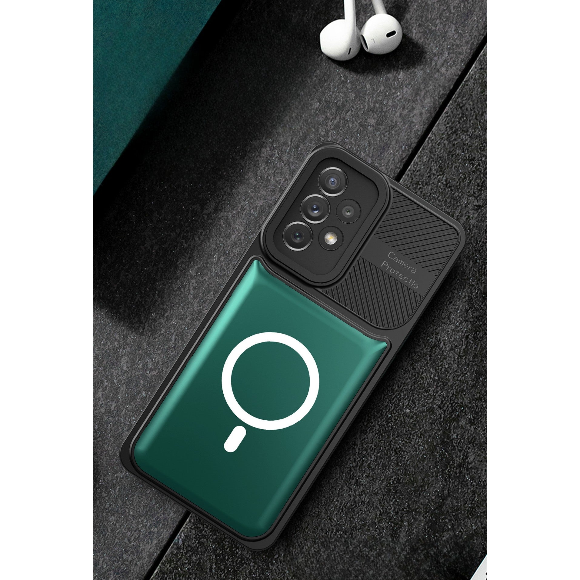 Husa pentru Apple iPhone 12 MagSafe, Urban Armor, Kaveny, Verde inchis, suport magnetic