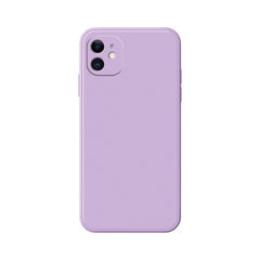 Husa pentru Apple iPhone 14 Kaveny, Liquid Silicone, cu Microfibra pe interior, Protectie Antisoc, Grass purple, Mov