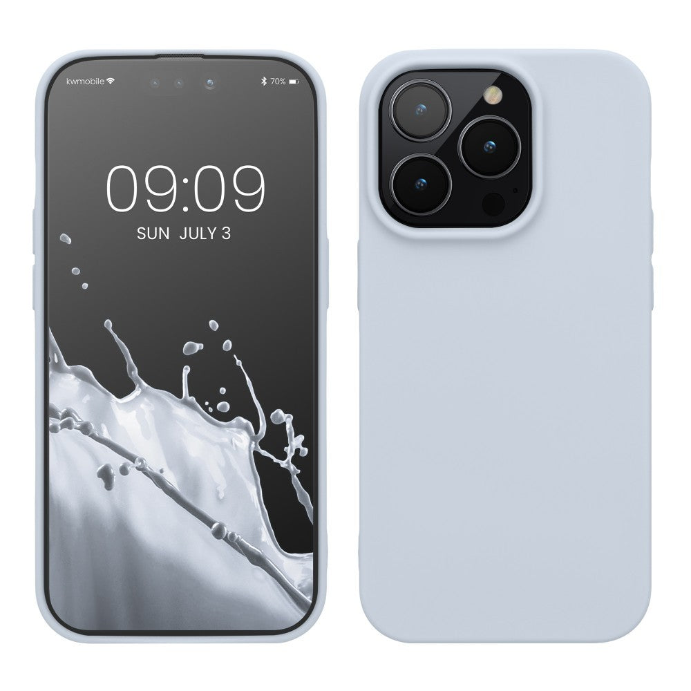 Husa pentru Apple iPhone 14 Kaveny, Liquid Silicone, cu Microfibra pe interior, Protectie Antisoc, Grey, Gri