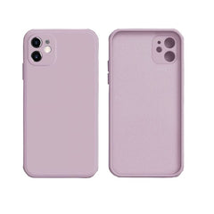 Husa pentru Apple iPhone 14 Plus Kaveny, Liquid Silicone, cu Microfibra pe interior, Protectie Antisoc, Grass purple, Mov