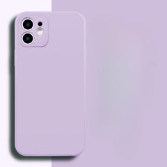 Husa pentru Apple iPhone 14 Plus Kaveny, Liquid Silicone, cu Microfibra pe interior, Protectie Antisoc, Grass purple, Mov