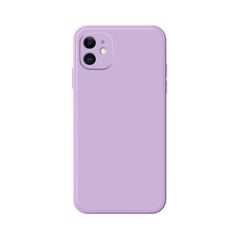 Husa pentru Apple iPhone 14 Pro Kaveny, Liquid Silicone, cu Microfibra pe interior, Protectie Antisoc, Grass purple, Mov