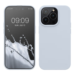 Husa pentru Apple iPhone 14 Pro Kaveny, Liquid Silicone, cu Microfibra pe interior, Protectie Antisoc, Grey, Gri