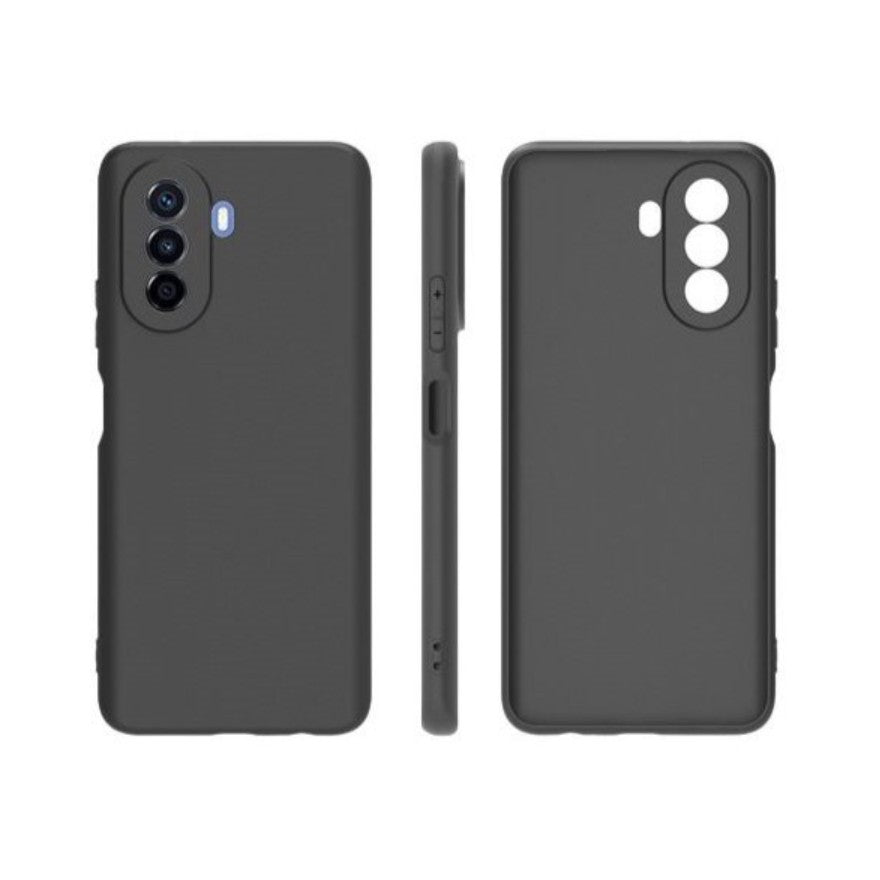 Husa pentru Huawei Huawei Y90, Kaveny, Liquid Silicone, cu Microfibra pe interior, Protectie Antisoc, Negru