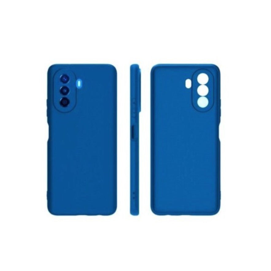Husa pentru Huawei NOVA 10, Kaveny, Liquid Silicone, cu Microfibra pe interior, Protectie Antisoc, Albastru Inchis