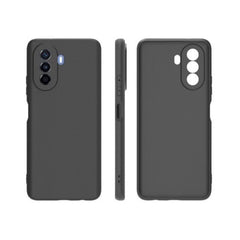 Husa pentru Huawei NOVA 10, Kaveny, Liquid Silicone, cu Microfibra pe interior, Protectie Antisoc, Negru