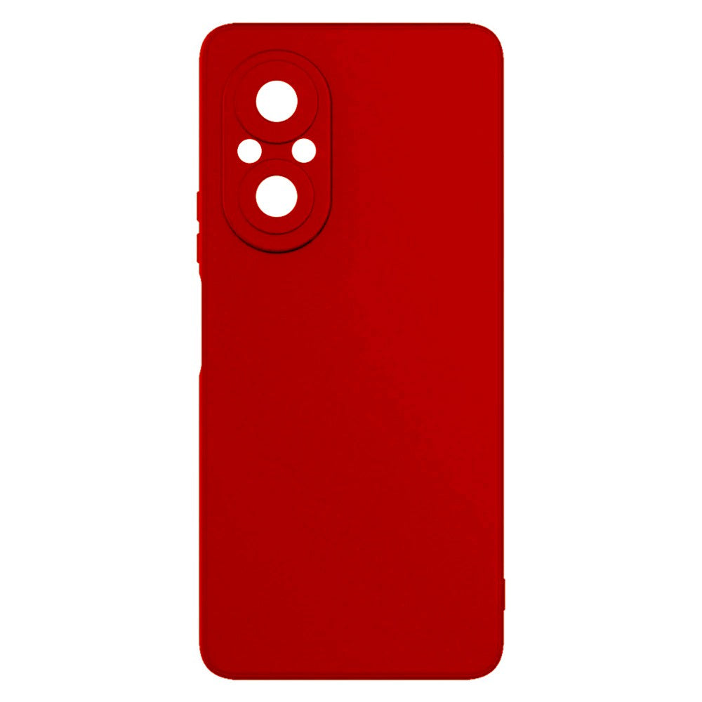 Husa pentru Huawei NOVA 9 SE, Kaveny, Liquid Silicone, cu Microfibra pe interior, Protectie Antisoc, Rosu