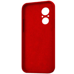 Husa pentru Huawei NOVA 9 SE, Kaveny, Liquid Silicone, cu Microfibra pe interior, Protectie Antisoc, Rosu