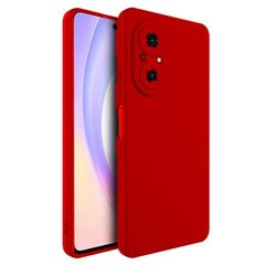 Husa pentru Huawei NOVA 9 SE, Kaveny, Liquid Silicone, cu Microfibra pe interior, Protectie Antisoc, Rosu