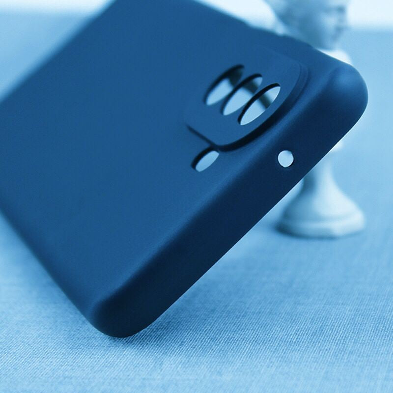 Husa pentru Huawei NOVA Y70, Kaveny, Liquid Silicone, cu Microfibra pe interior, Protectie Antisoc, Navy Blue