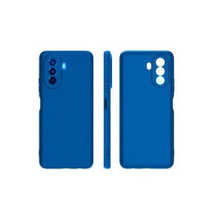 Husa pentru Huawei NOVA Y70, Kaveny, Liquid Silicone, cu Microfibra pe interior, Protectie Antisoc, Navy Blue