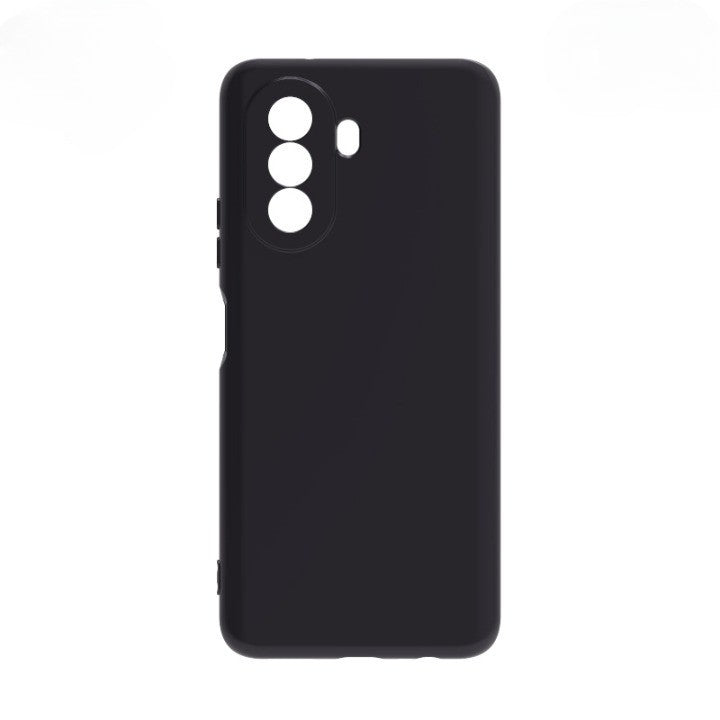 Husa pentru Huawei NOVA Y70, Kaveny, Liquid Silicone, cu Microfibra pe interior, Protectie Antisoc, Negru