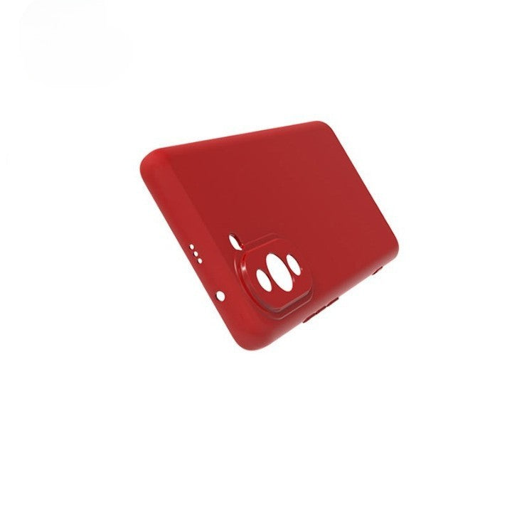 Husa pentru Huawei Y90, Kaveny, Liquid Silicone, cu Microfibra pe interior, Protectie Antisoc, Rosu