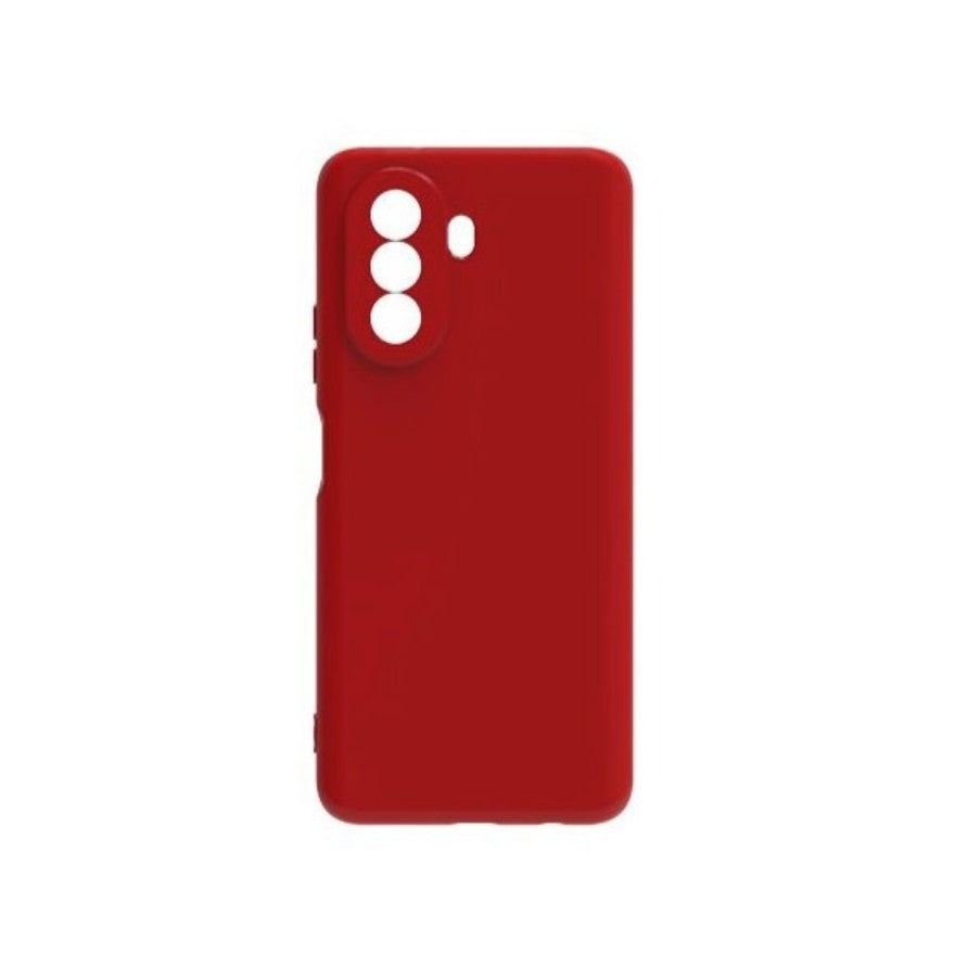 Husa pentru Huawei Y90, Kaveny, Liquid Silicone, cu Microfibra pe interior, Protectie Antisoc, Rosu
