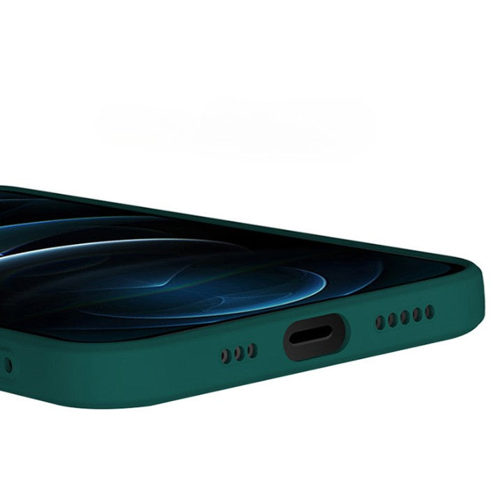 Husa pentru Samsung Galaxy A33 5G, Kaveny, Liquid Silicone, cu Microfibra pe interior, Protectie Antisoc, Verde inchis