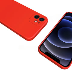 Husa pentru Samsung Galaxy S22 Ultra, Kaveny, Liquid Silicone, cu Microfibra pe interior, Protectie Antisoc, Rosu
