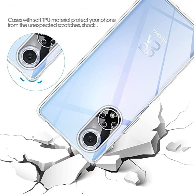 Husa Protect Plus pentru Huawei NOVA 9 SE, Kaveny, Silicon Subtire, Transparenta