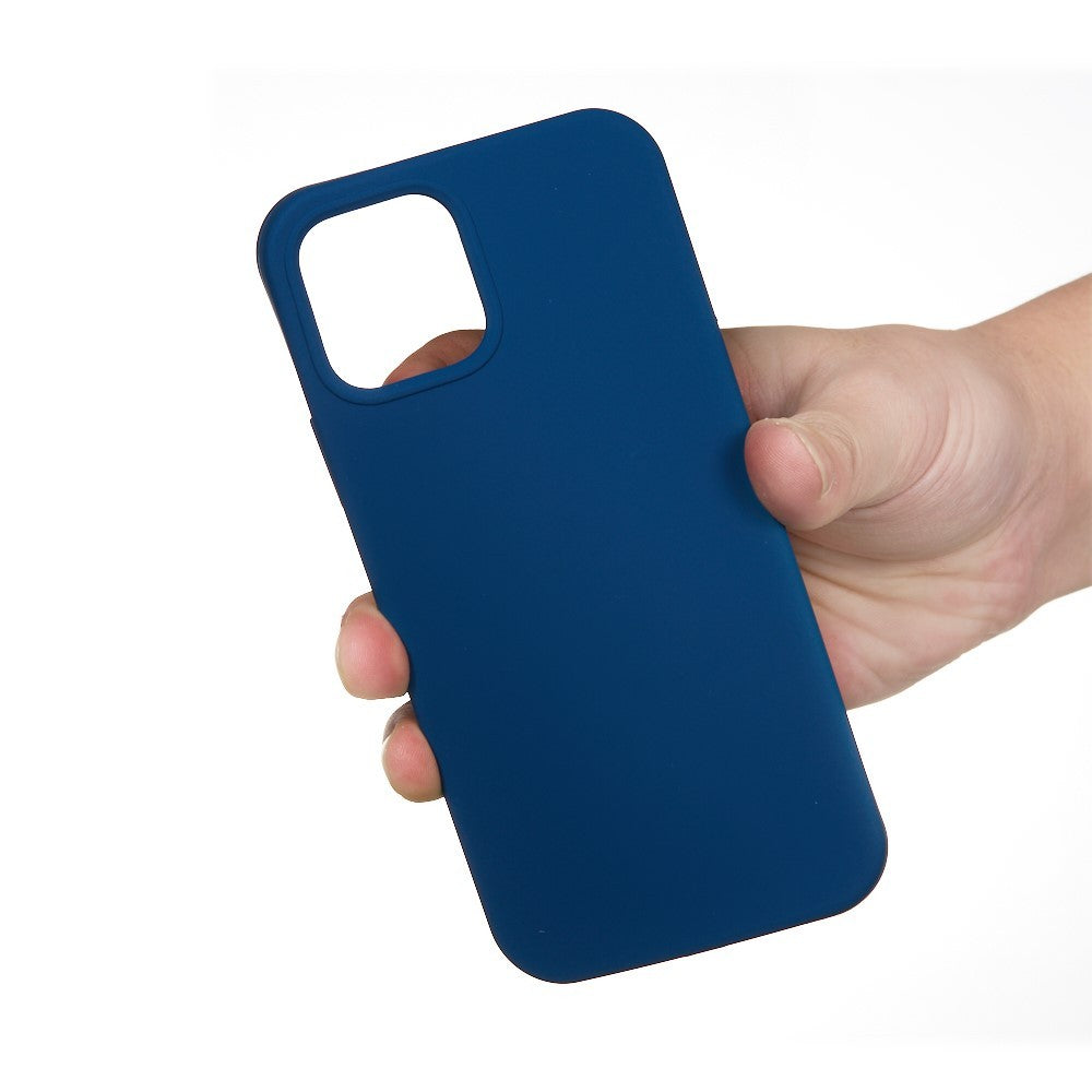 Husa protectie compatibila cu Huawei Nova 5T Liquid Silicone Case Albastru inchis