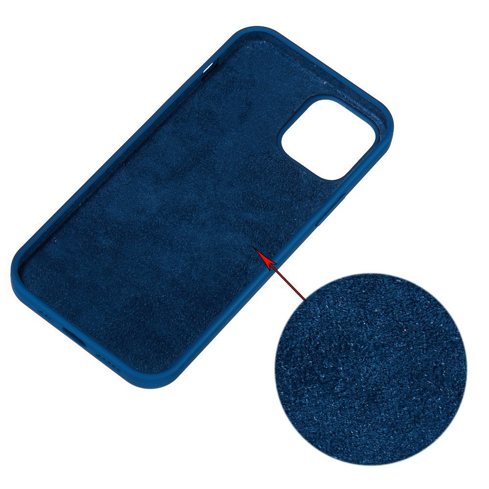 Husa protectie compatibila cu Huawei Nova 5T Liquid Silicone Case Albastru inchis