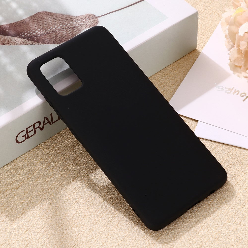 Husa protectie compatibila cu Samsung A71 Liquid Silicone Case Negru