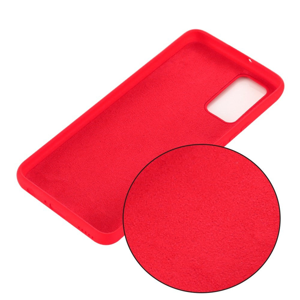 Husa protectie compatibila cu Samsung S20 Liquid Silicone Case Rosu