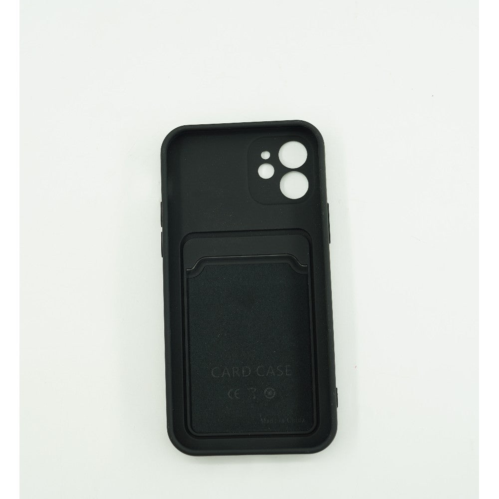 Husa protectie cu suport card compatibila cu Samsung A72 Negru