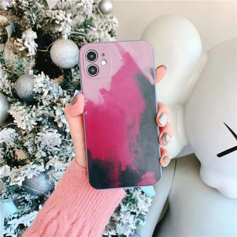 Husa protectie Kaveny compatibila cu Apple iPhone 11 Pro Tpu Ombre, Roz/Mov/Negru