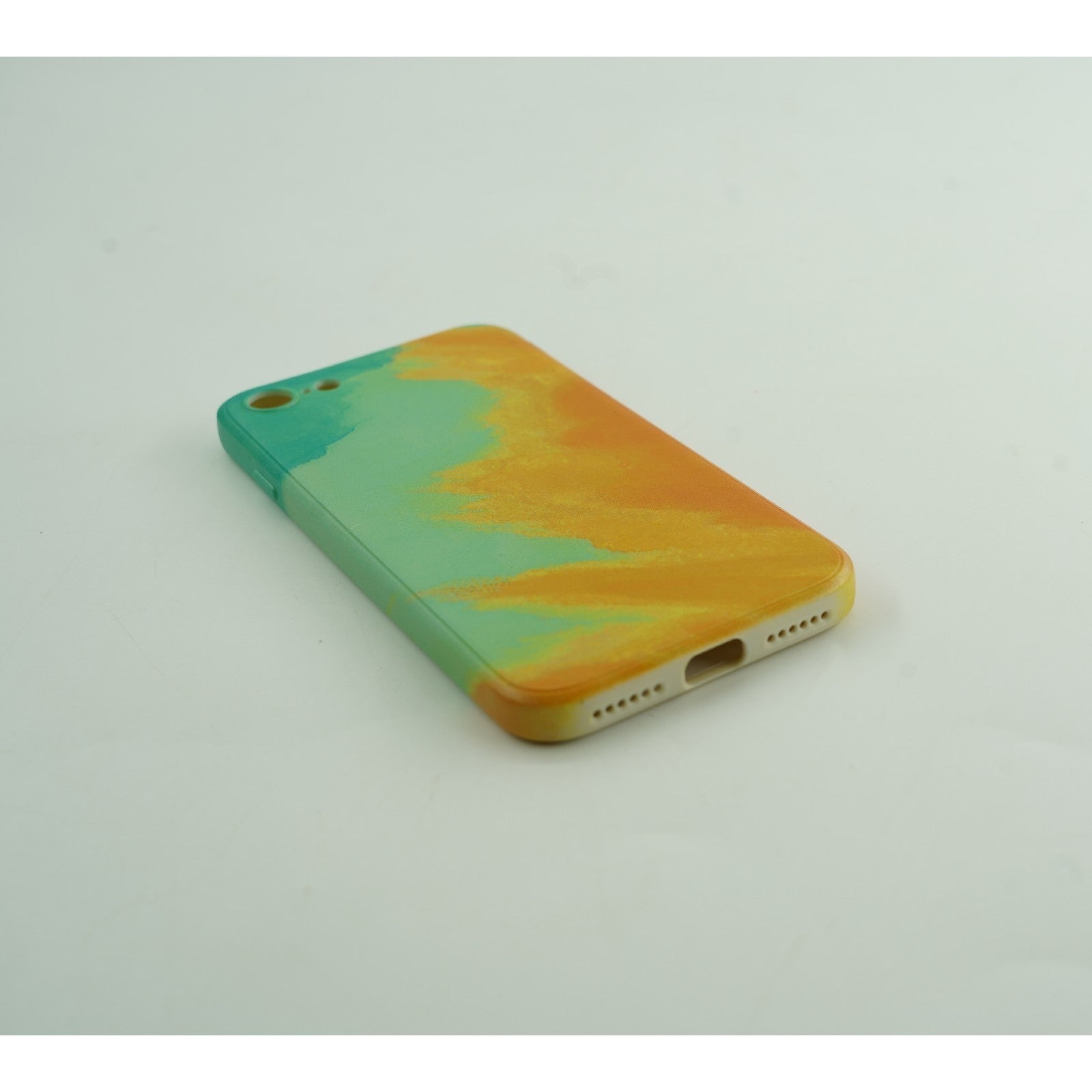 Husa protectie Kaveny compatibila cu Apple iPhone 11 Pro Tpu Ombre, Verde/Portocaliu