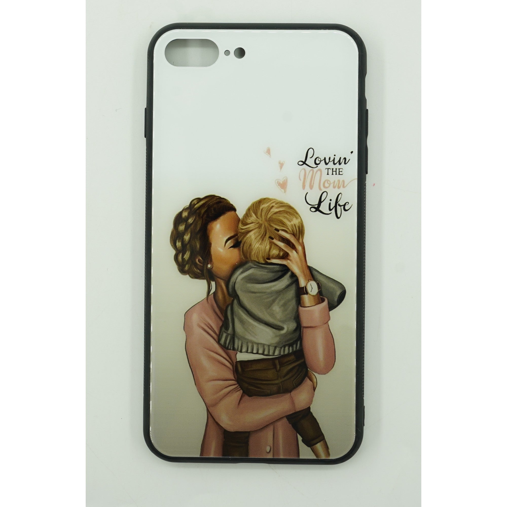 Husa protectie,Kaveny, compatibila cu Apple iPhone 12 Pro Glass print Lovin the Mom Multicolor