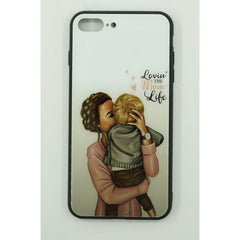 Husa protectie,Kaveny, compatibila cu Apple iPhone 12 Pro Glass print Lovin the Mom Multicolor