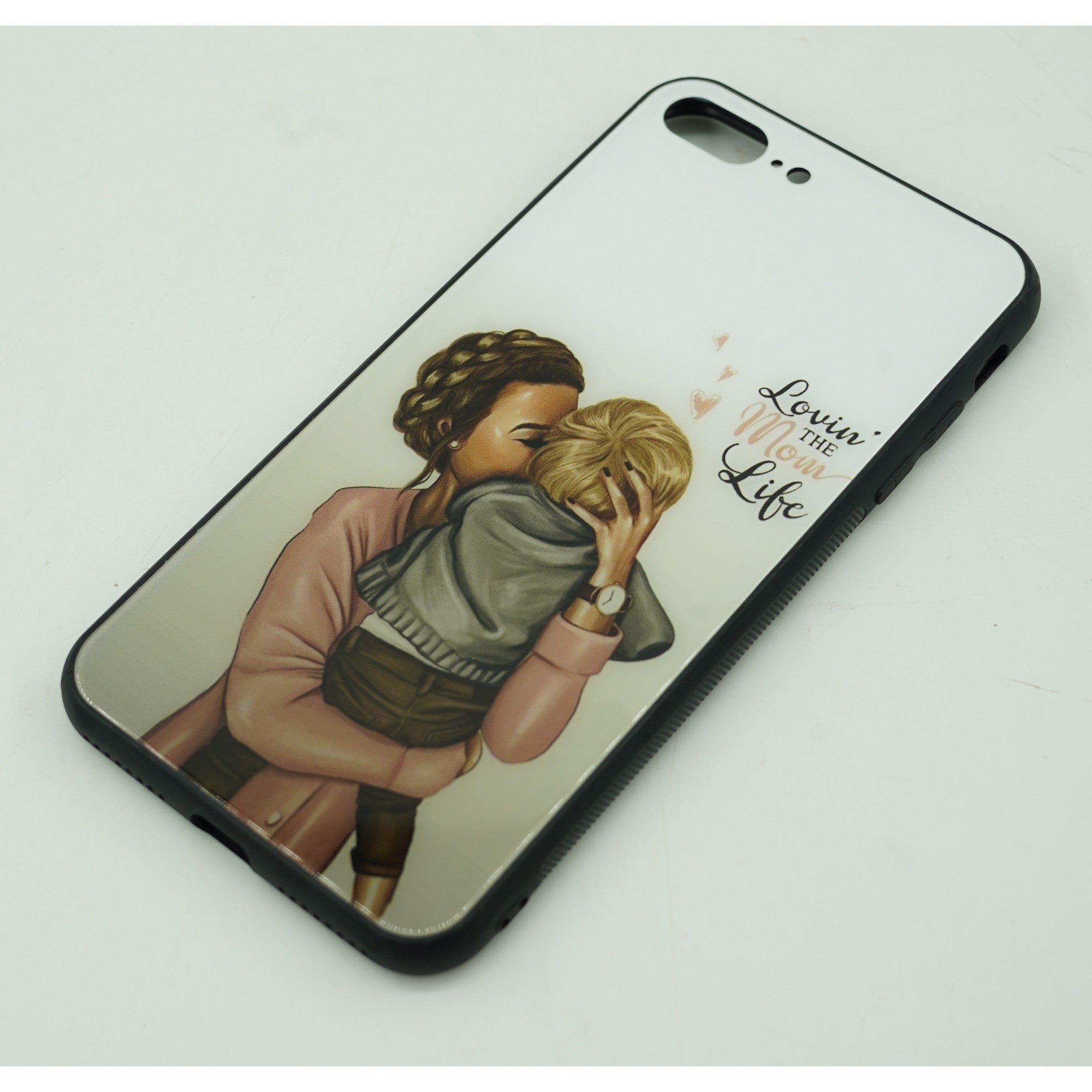 Husa protectie,Kaveny, compatibila cu Apple iPhone 12 Pro Glass print Lovin the Mom Multicolor
