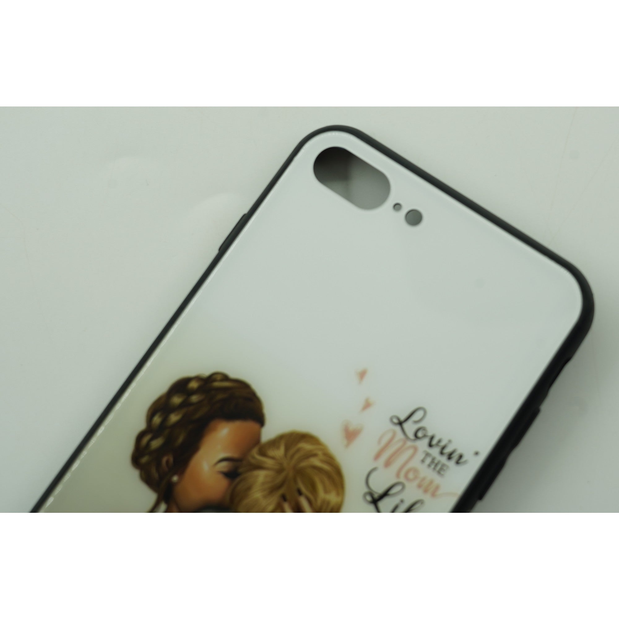 Husa protectie,Kaveny, compatibila cu Apple iPhone 12 Pro Glass print Lovin the Mom Multicolor