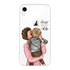 Husa protectie,Kaveny, compatibila cu Apple iPhone 12 Pro Glass print Lovin the Mom Multicolor