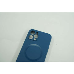 Husa protectie Kaveny compatibila cu Apple iPhone 12 Pro Mag Safe Silicone Albastru inchis