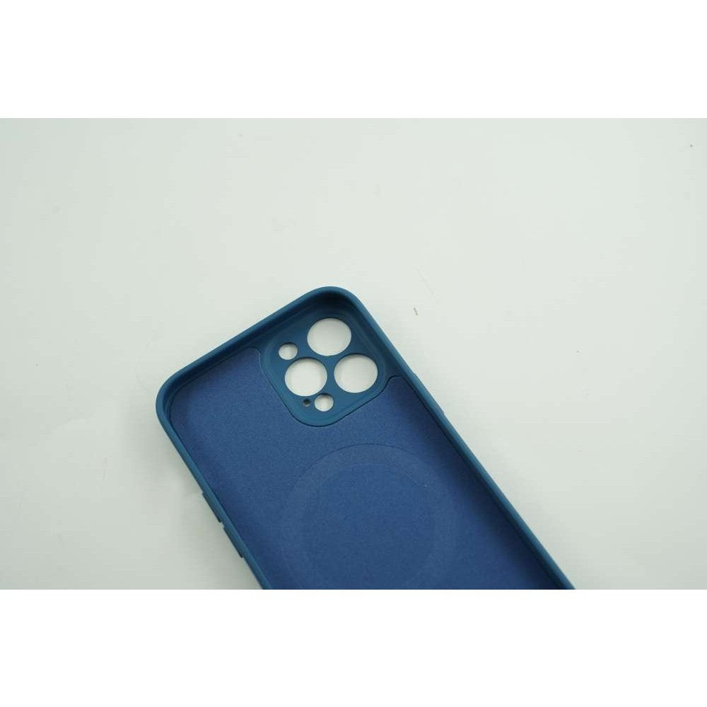 Husa protectie Kaveny compatibila cu Apple iPhone 12 Pro Mag Safe Silicone Albastru inchis