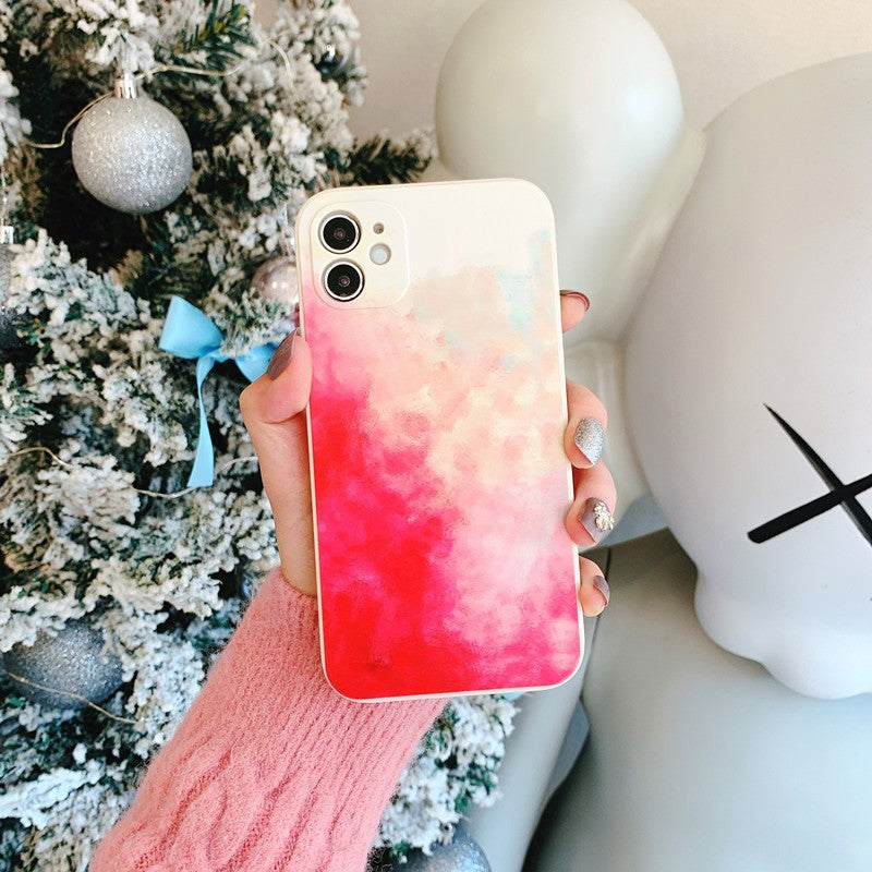 Husa protectie Kaveny compatibila cu Apple iPhone 12 Pro Max Tpu Ombre, Roz/Galben