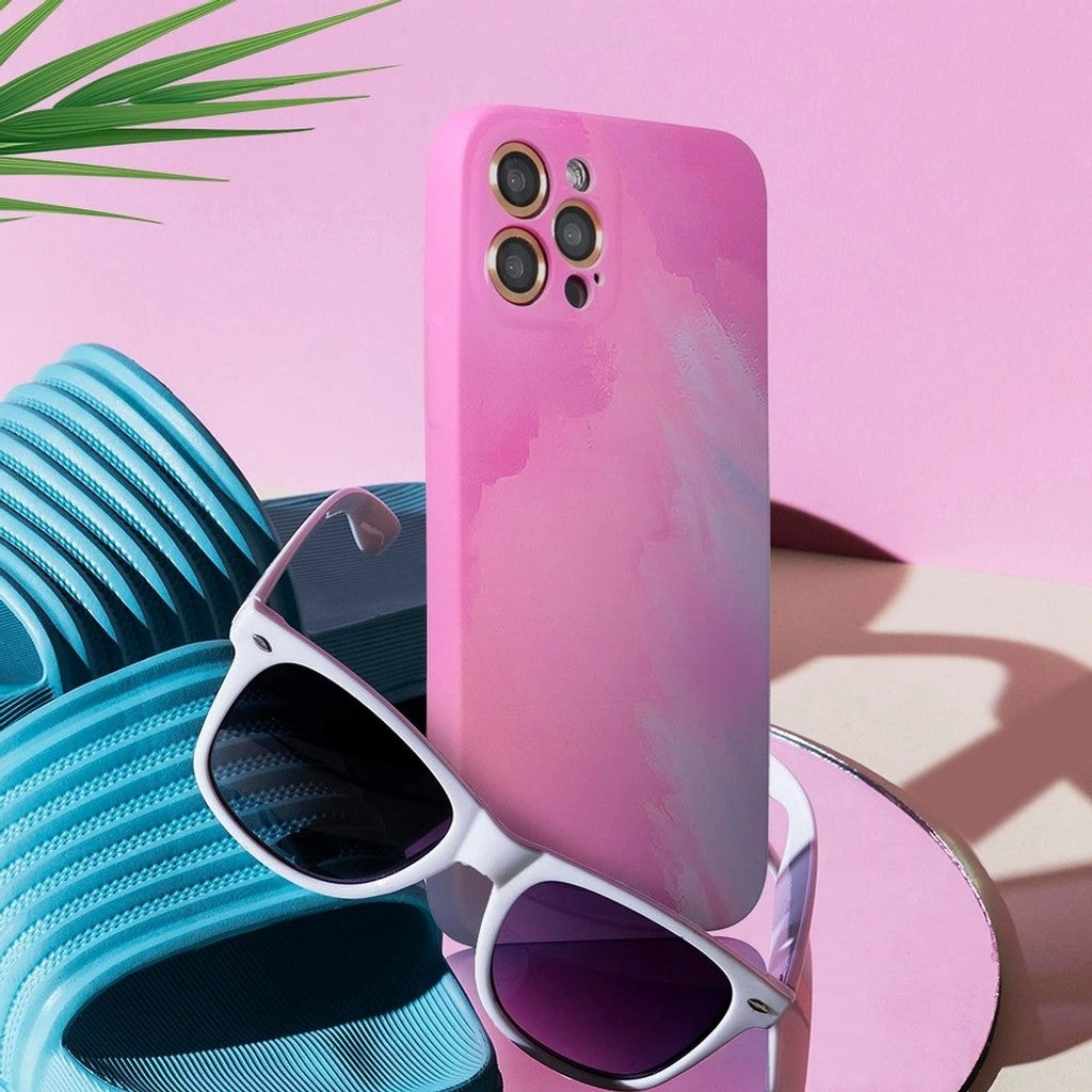 Husa protectie Kaveny compatibila cu Apple iPhone 12 Pro Max Tpu Ombre, Roz/Mov