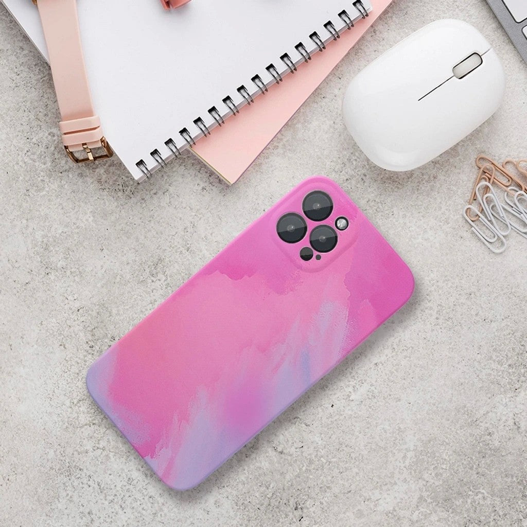 Husa protectie Kaveny compatibila cu Apple iPhone 12 Pro Max Tpu Ombre, Roz/Mov