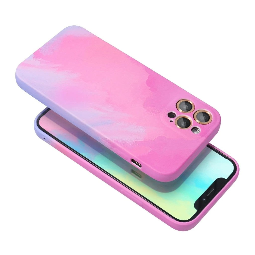 Husa protectie Kaveny compatibila cu Apple iPhone 12 Pro Max Tpu Ombre, Roz/Mov