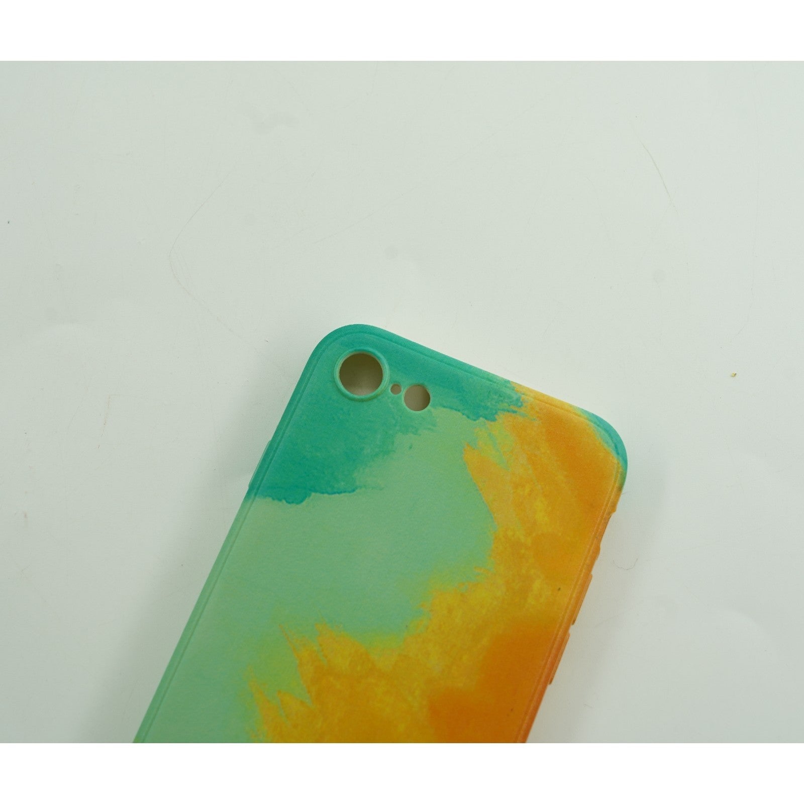 Husa protectie Kaveny compatibila cu Apple iPhone 12 Pro Max Tpu Ombre, Verde/Portocaliu
