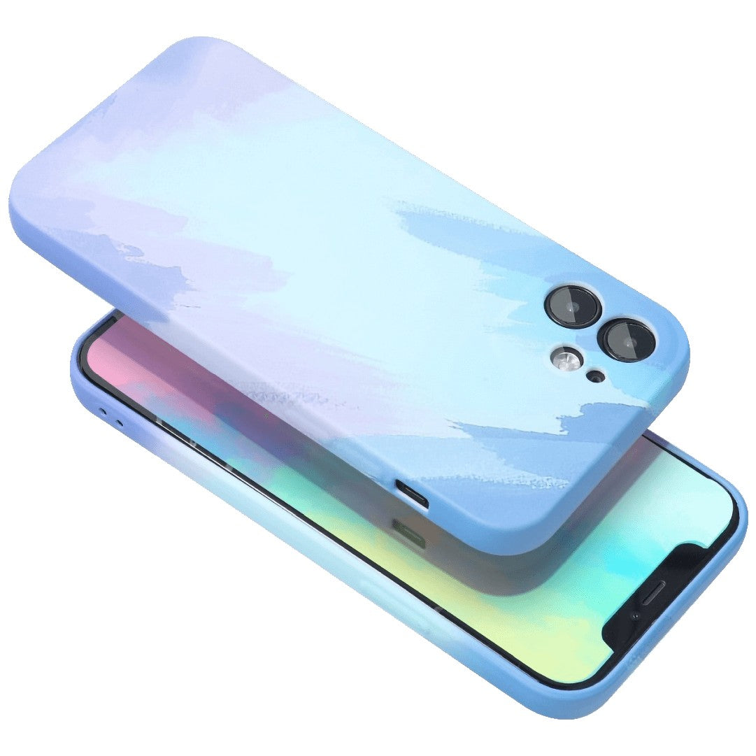 Husa protectie Kaveny compatibila cu Apple iPhone 12 Pro Tpu Ombre, Albastru/Bleu/Mov