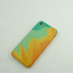 Husa protectie Kaveny compatibila cu Apple iPhone 12 Tpu Ombre, Galben/Roz