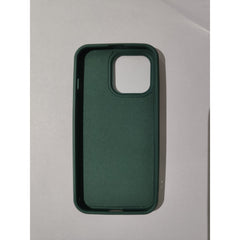Husa protectie Kaveny compatibila cu Apple iPhone 13 Pro Liquid Silicone Ring cu suport rotativ Verde