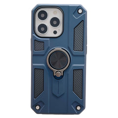 Husa protectie Kaveny compatibila cu Apple iPhone 13 Pro Max Defender Model 5 cu suport prindere inel,Albastru