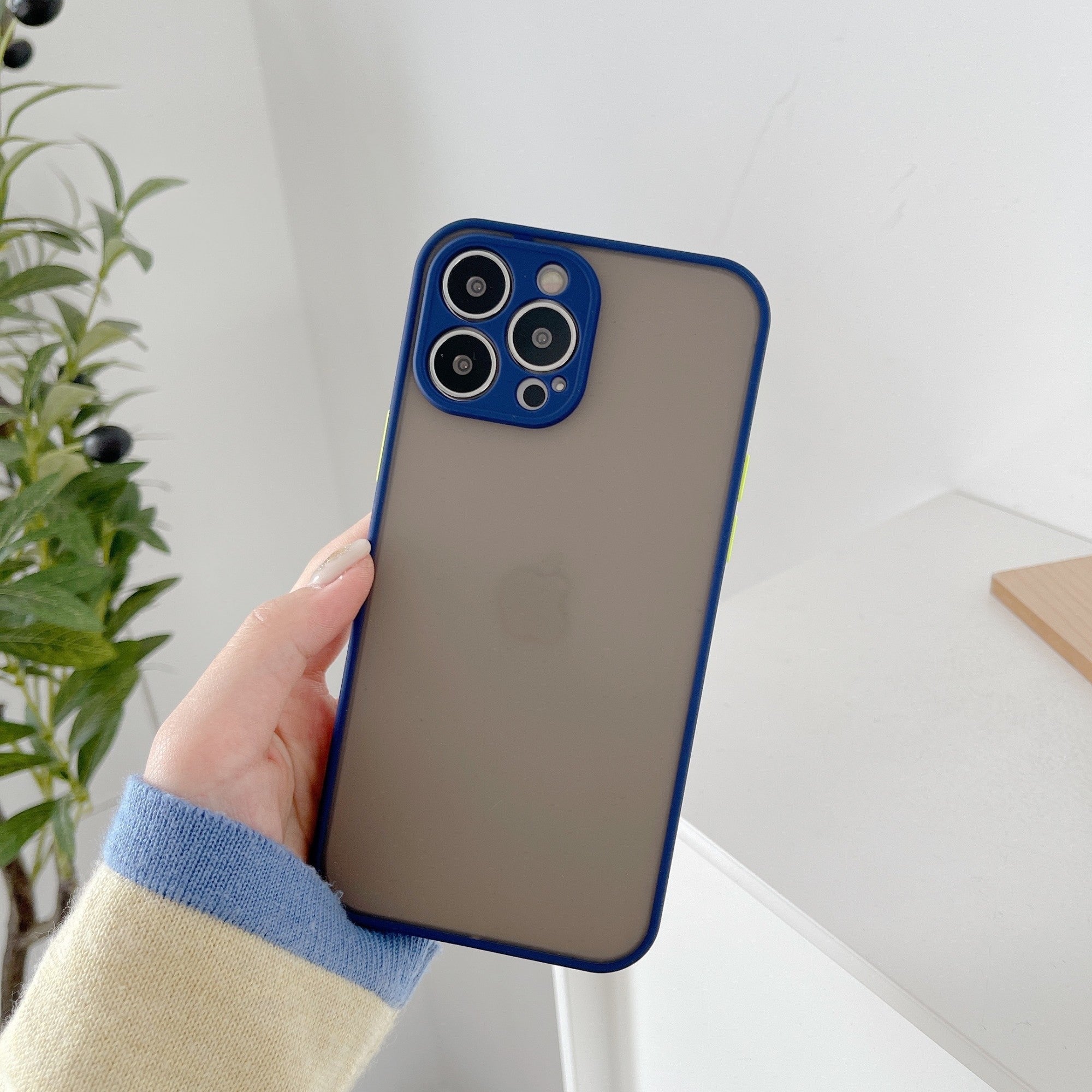 Husa protectie Kaveny compatibila cu Apple iPhone 13 Pro Max Phantom Tpu Albastru